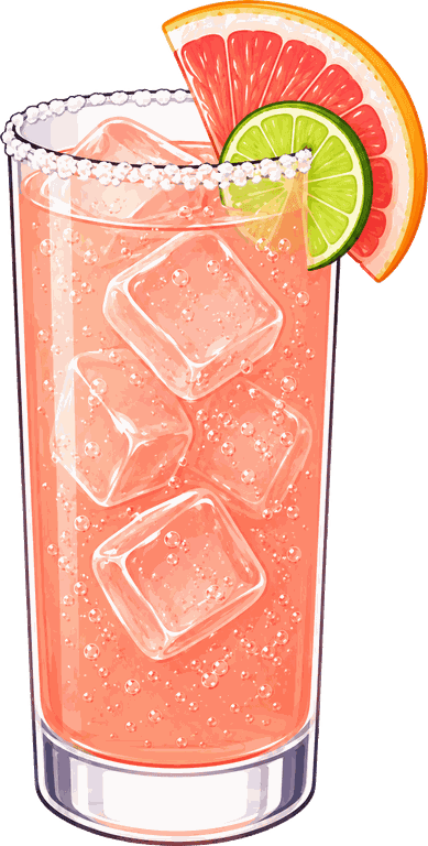 Grapefruit Paloma mocktail